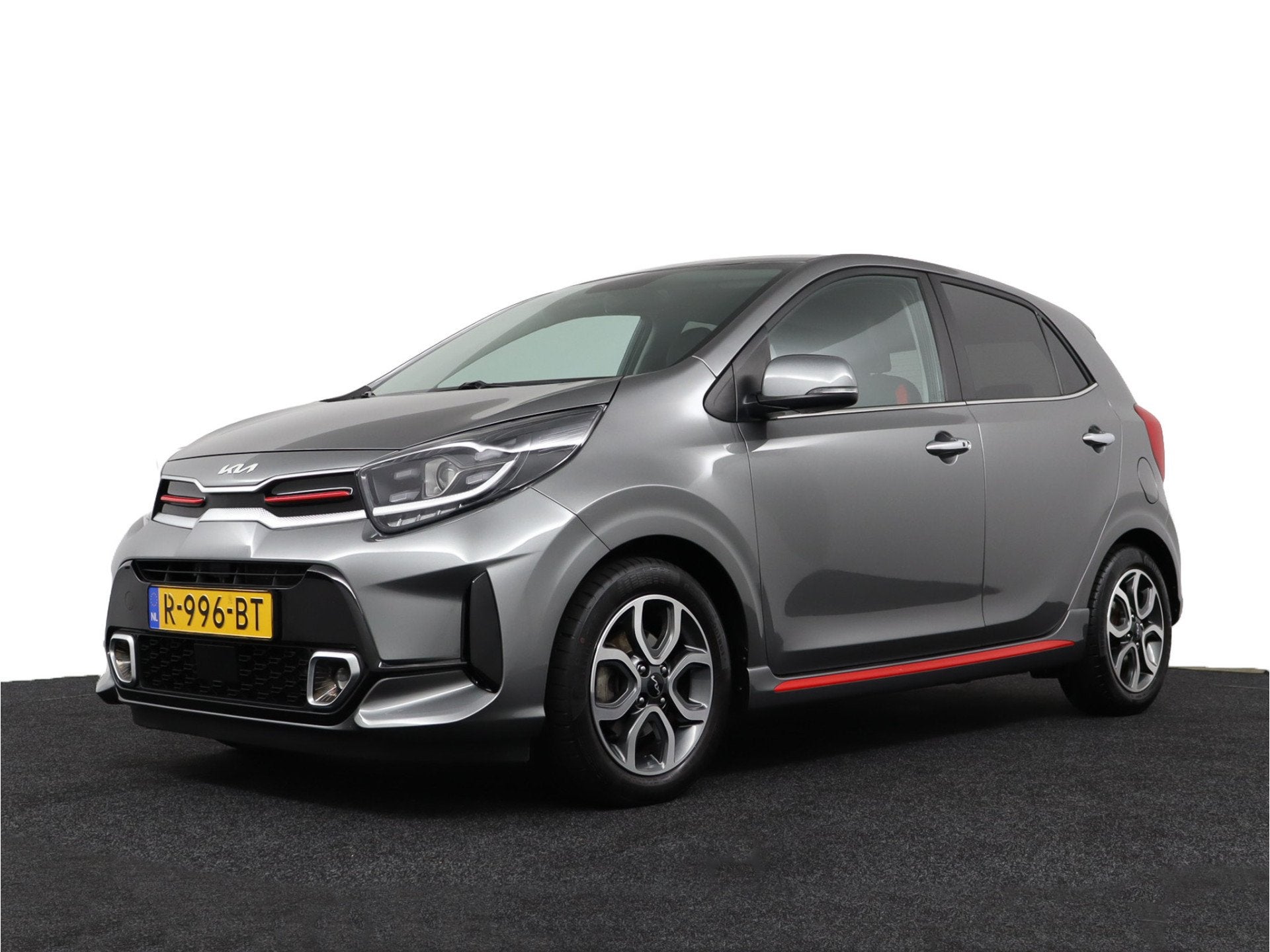 Kia Picanto 1.0 DPi GT-Line - Fietsendragerhaak - Climate Co, Auto's, Voorwielaandrijving, Dealer onderhouden, Gebruikt, 4 stoelen