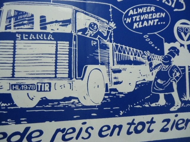 sticker oud TRUCK STOP Scania De Meern chauffeurs wegresto, Verzenden, Zo goed als nieuw, Bedrijf of Vereniging