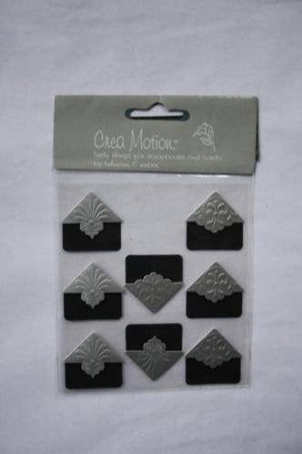 3 pakjes Crea Motion Large Zilver SPJD004, Verzenden, Nieuw, Versiering of Embellishment, Overige merken