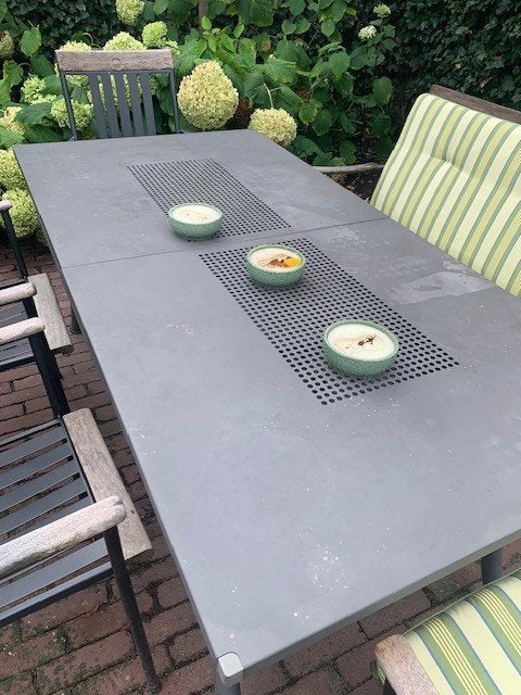 Tuinmeubelen, Tuin en Terras, Ophalen, Gebruikt, Aluminium, Stapelbaar