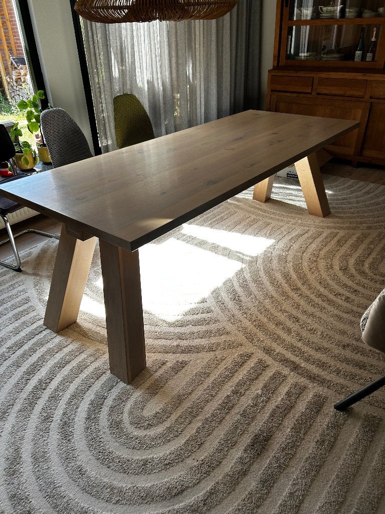 Eettafel blank, Ophalen, 200 cm of meer, 50 tot 100 cm, Zo goed als nieuw