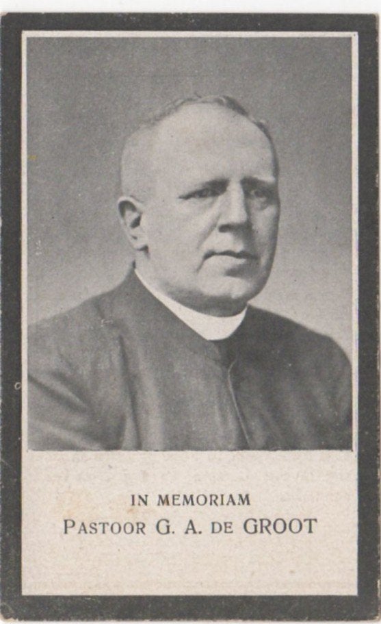 pastoor Gerardus A. de Groot 1862 Voorburg + 1925 Rotterdam, Verzamelen, Bidprentjes en Rouwkaarten, Verzenden