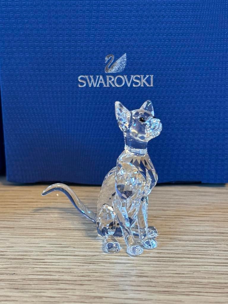 Swarovski Siamese kat, Verzamelen, Swarovski, Ophalen of Verzenden, Zo goed als nieuw, Figuurtje