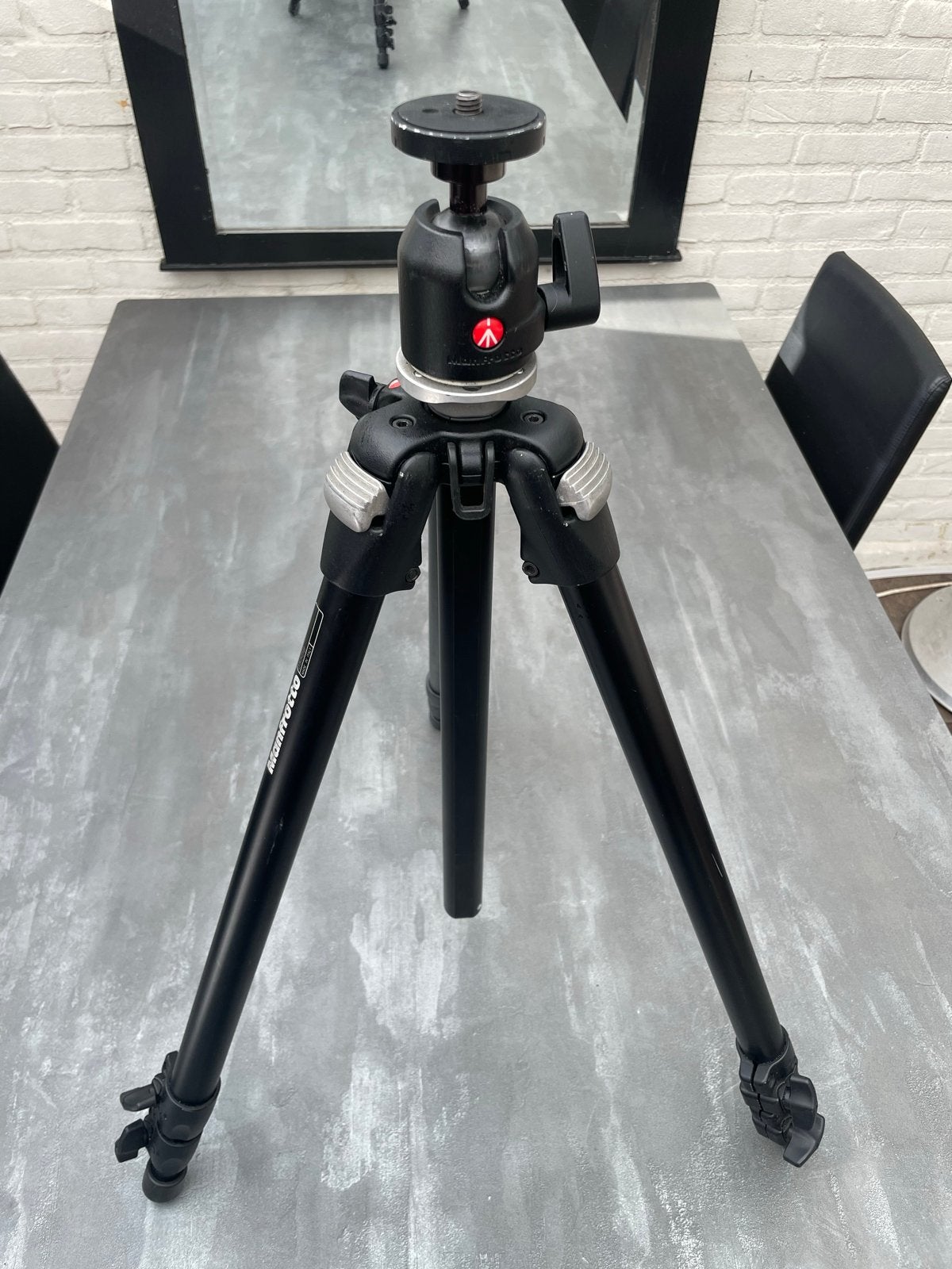 Manfrotto 055DB Statief + 486 Balhoofd - Made in Italy, Audio, Tv en Foto, Fotografie | Statieven en Balhoofden, Ophalen, Gebruikt