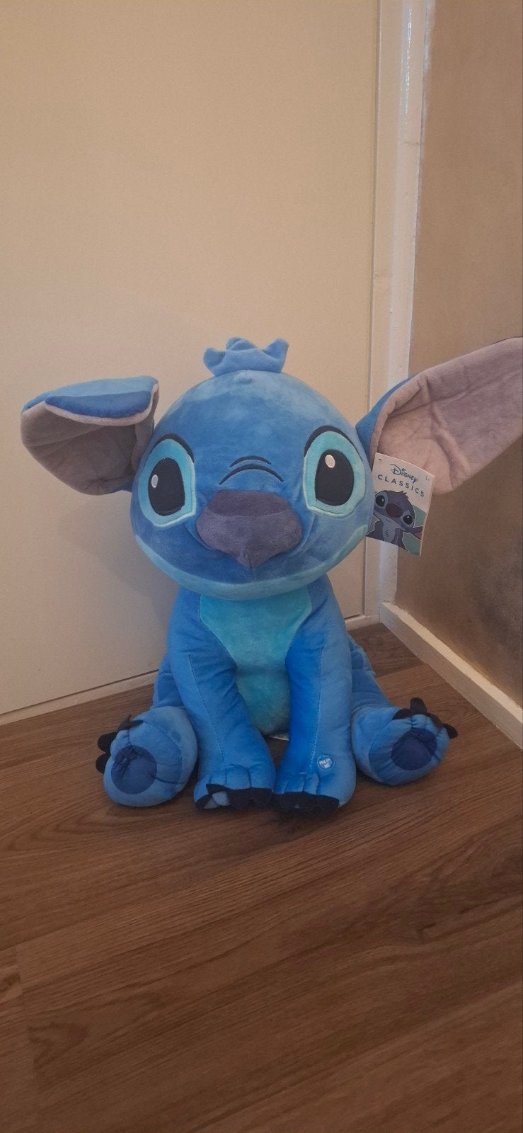 Grote Stitch knuffel met geluid - Disney Classics, Ophalen, Disney, Overige typen, Blauw