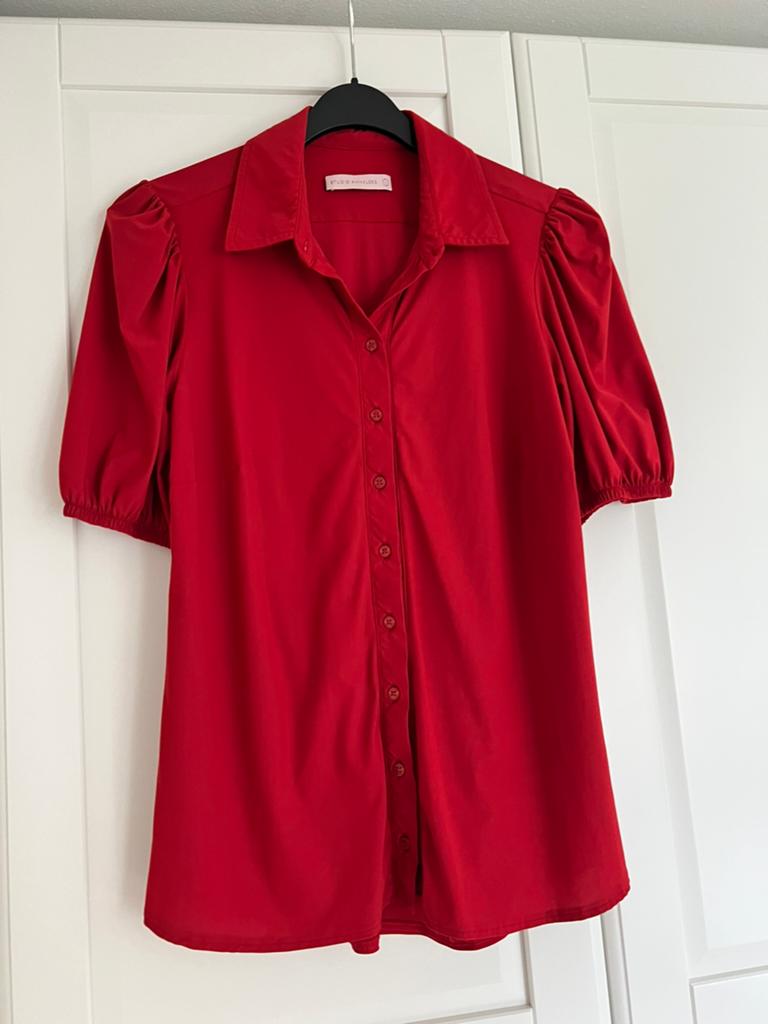 Studio anneloes nomi blouse L rood travelstof, Kleding | Dames, Blouses en Tunieken, Maat 42/44 (L), Ophalen of Verzenden, Zo goed als nieuw
