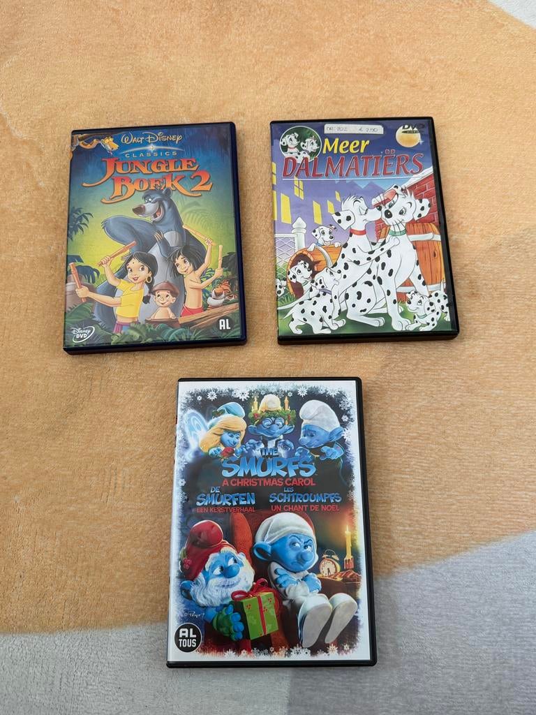 The Jungle Book 2 + Meer Dalmatiërs + The Smurfs DVD Bundle, Tekenfilm, Ophalen of Verzenden, Zo goed als nieuw, Alle leeftijden