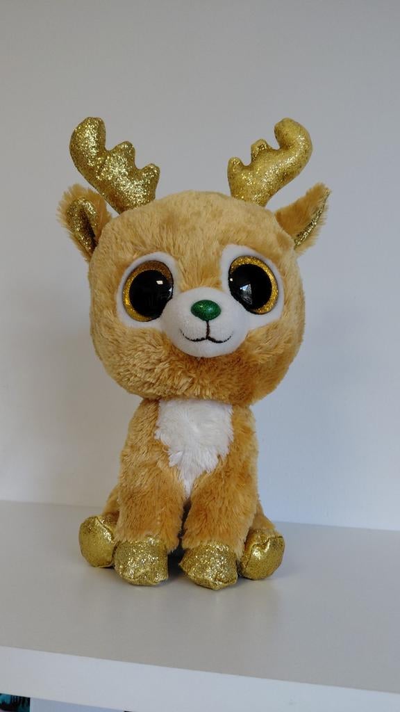 Beanie boo knuffel rendier groot, Kinderen en Baby's, Speelgoed | Knuffels en Pluche, Ophalen of Verzenden, Zo goed als nieuw