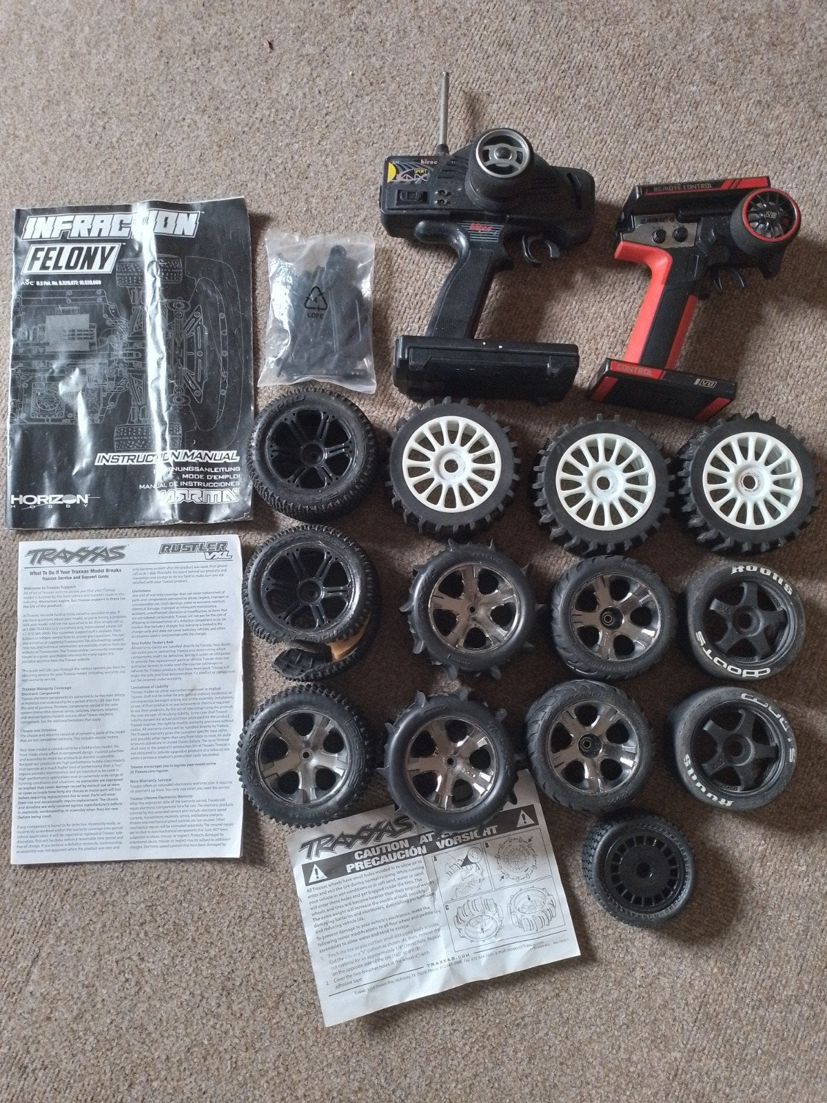 Rc wielen Traxxas, Elektro, Gebruikt, Ophalen of Verzenden, Onderdeel