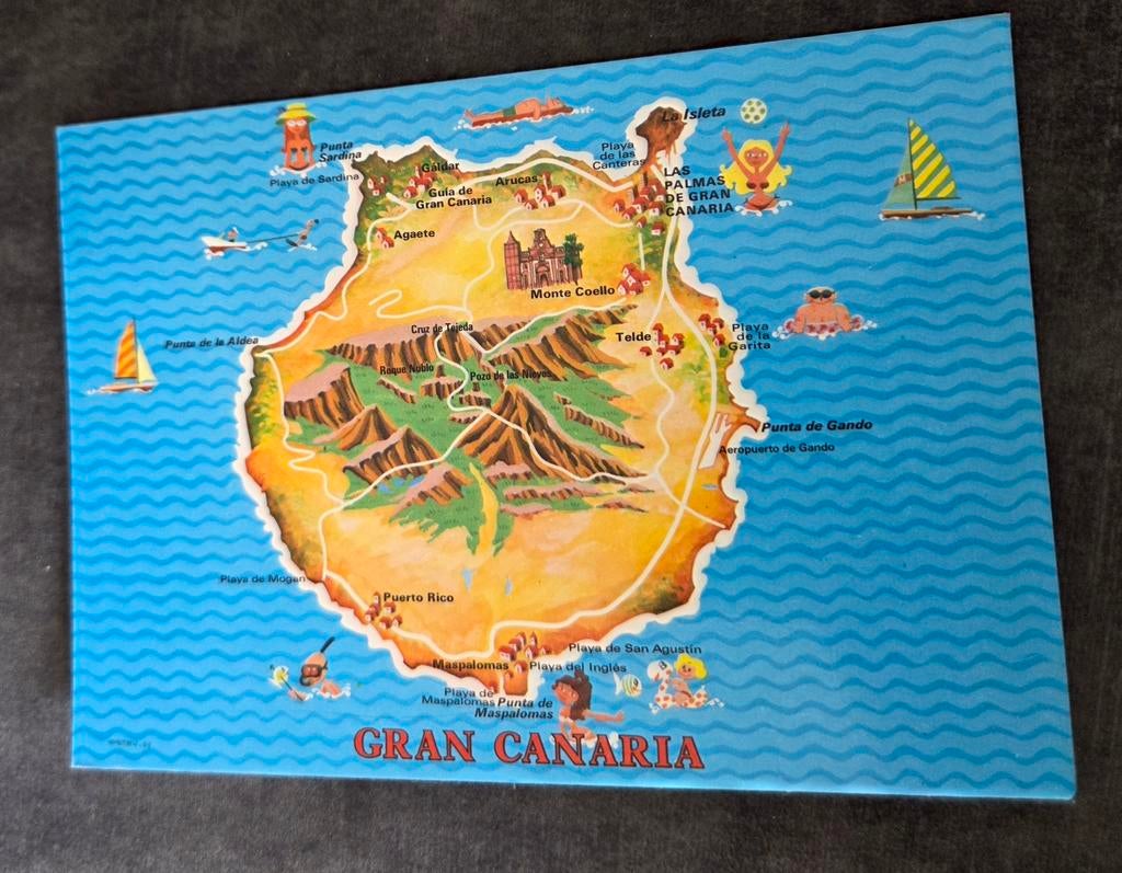 Gran Canaria, Verzenden, 1980 tot heden, Gelopen, Overig Europa