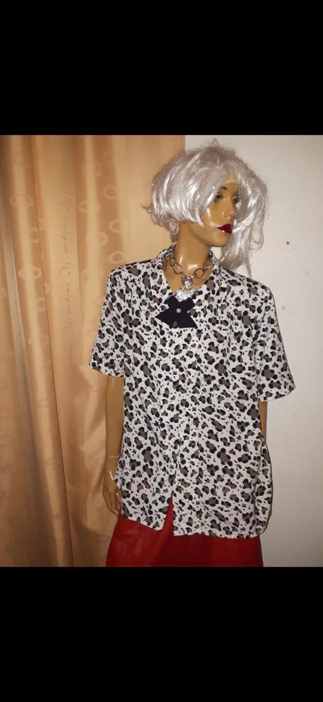Leopardprint blouse met korte mouwen van attitudes maat XL, Maat 38/40 (M), Overige kleuren, Attitudes, Ophalen of Verzenden