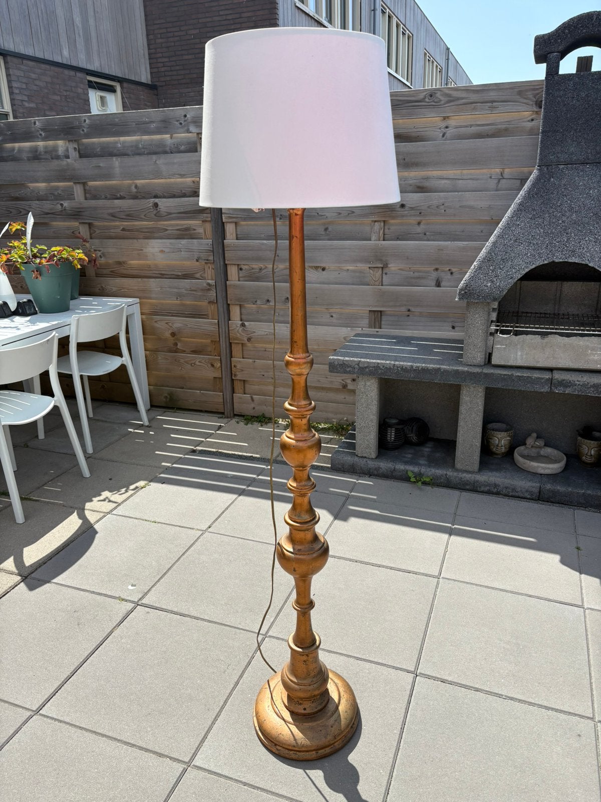 Staande lamp rose van kleur, Ophalen of Verzenden, Zo goed als nieuw, 150 tot 200 cm