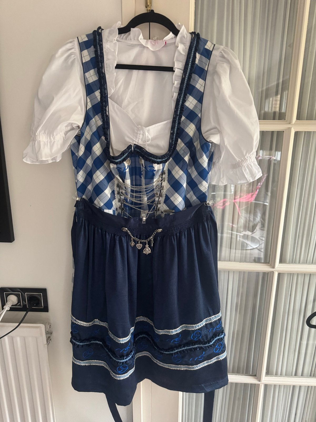 Elegante Dirndl Spieth & Wensky Maat XXXL Oktoberfest Jurk, Kleding | Dames, Blauw, Maat 46/48 (XL) of groter, Ophalen of Verzenden