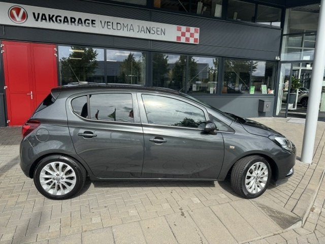 Opel Corsa 1.0 TURBO ONLINE EDITION + ECC/NAVI/PDC/LMV/CRUIS, Automatische klimaatregeling, Gebruikt, Euro 6, Leder en Stof