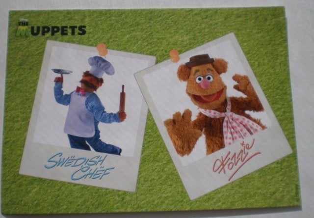 Oude kaart van de Muppets., Ophalen of Verzenden, 1980 tot heden, Ongelopen, Sterren en Beroemdheden