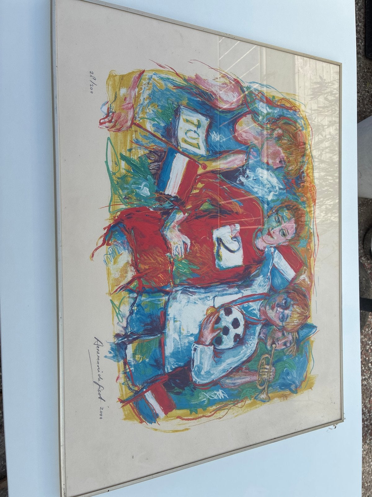 Annemarie de Groot Gesigneerde Litho 2000 - Sport, Antiek en Kunst, Ophalen of Verzenden
