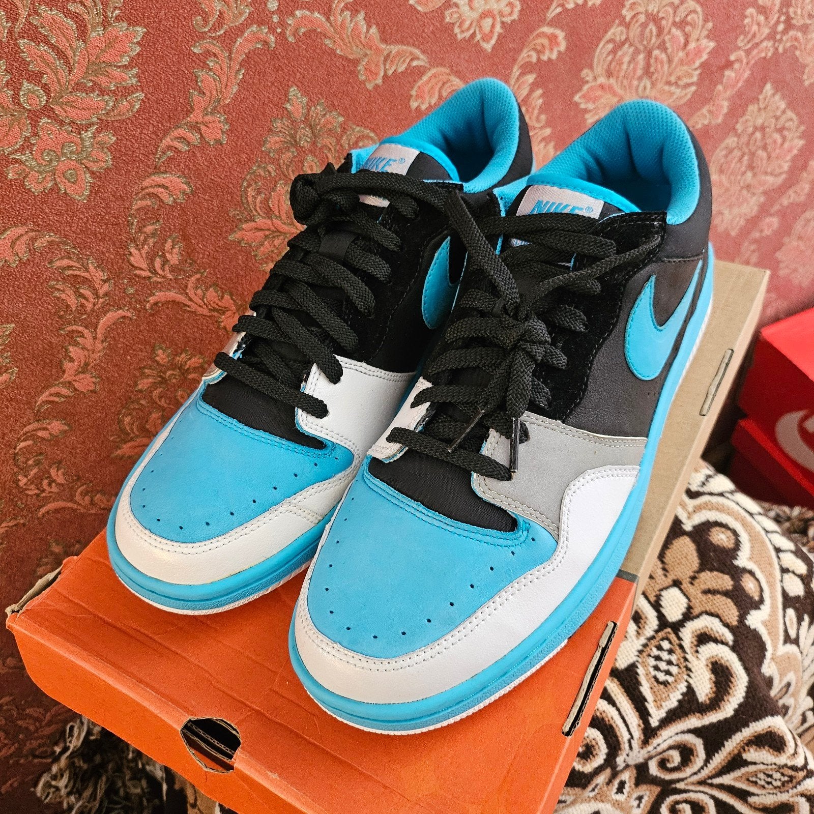 Nike Stussy Court Force Low - Nieuw mt.46  StockX 2006, Blauw, Nike, Nieuw, Ophalen of Verzenden
