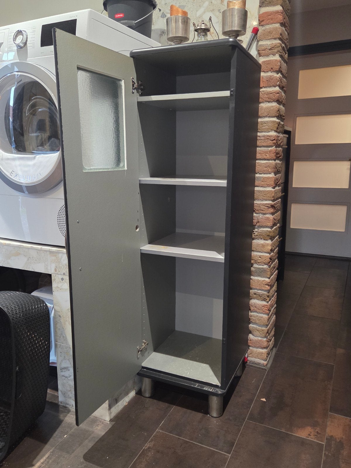Malibu kast grijs/antraciet, Ophalen, Gebruikt