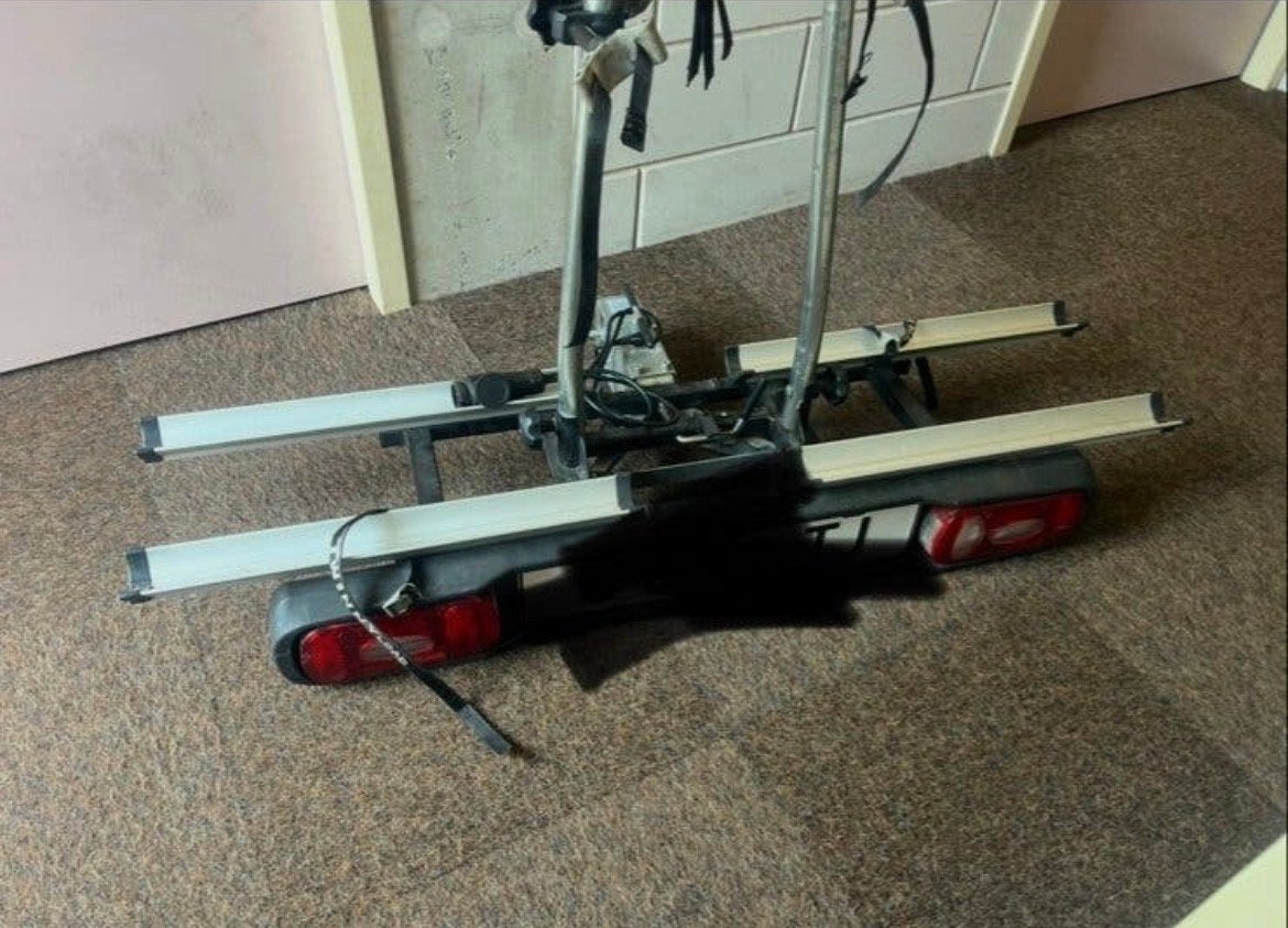 Fietsendrager Twinny load, Auto diversen, Ophalen, Gebruikt, 2 fietsen, Trekhaakdrager