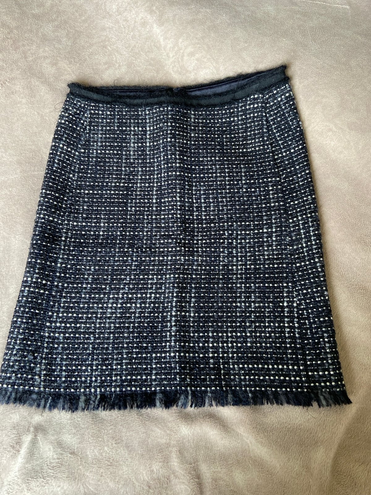 S Max Mara Tweed Rok - Maat 38/40 (M), Maat 38/40 (M), Blauw, Ophalen of Verzenden, Zo goed als nieuw