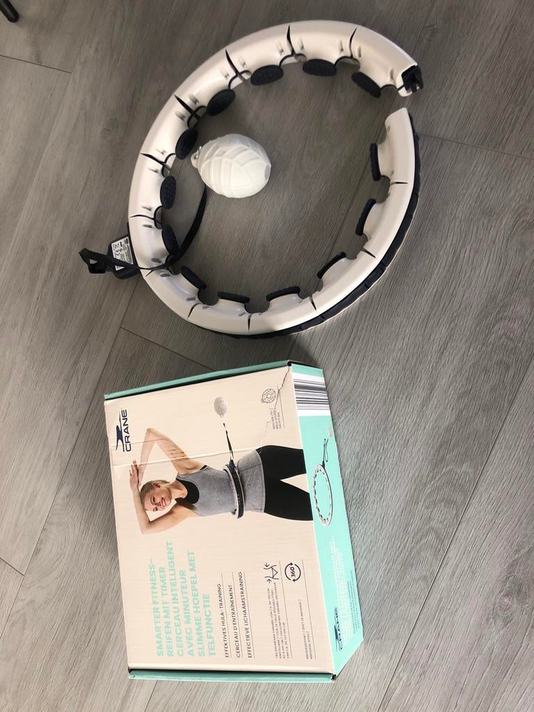 Crane Smarter Fitness Hoelahoep met Timer en Gewicht, Ophalen of Verzenden, Met gewicht, Zo goed als nieuw, Fitness hoelahoep