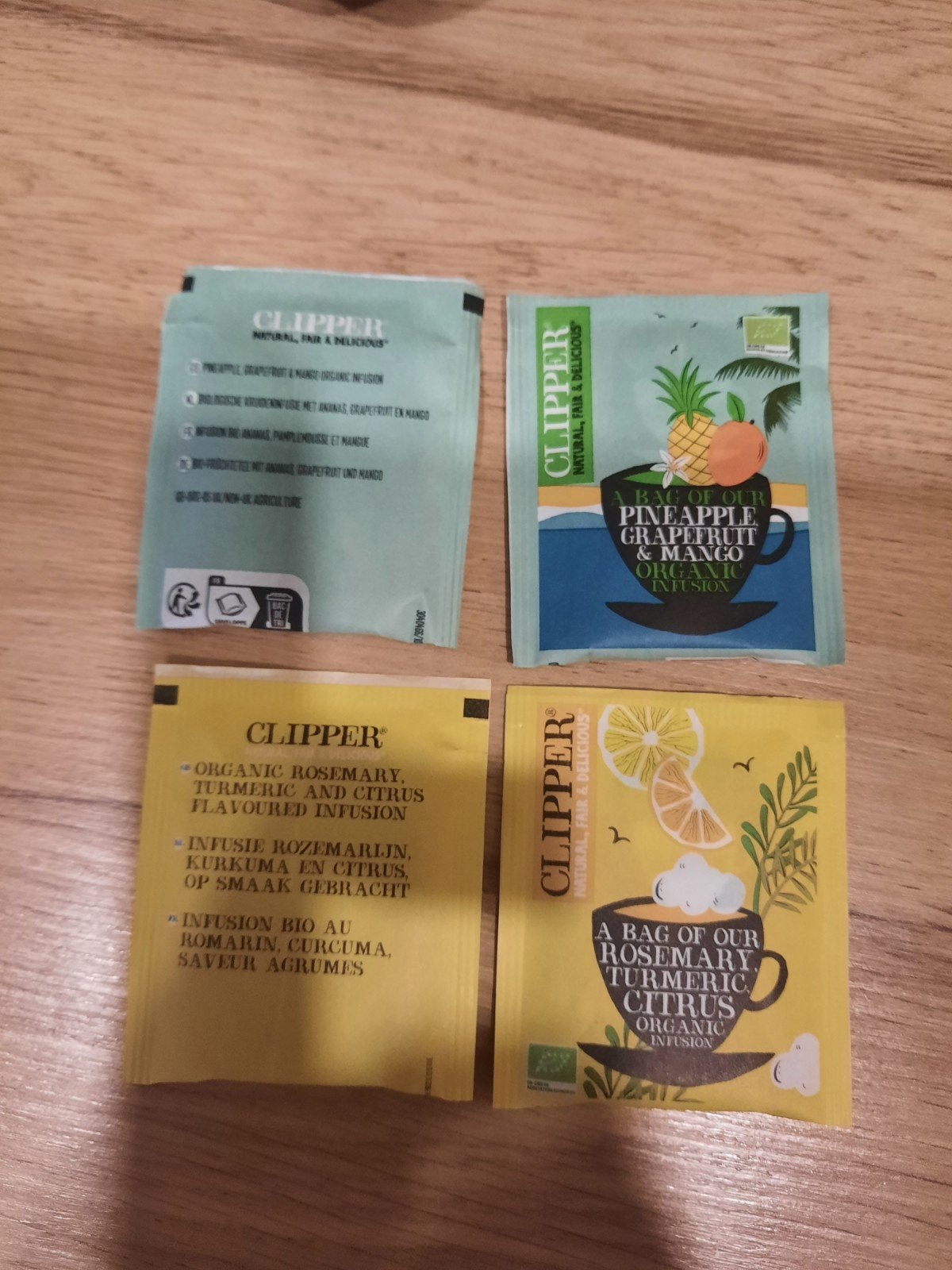 2 theezakjes Clipper, Ophalen of Verzenden, Theezakje(s), Vol