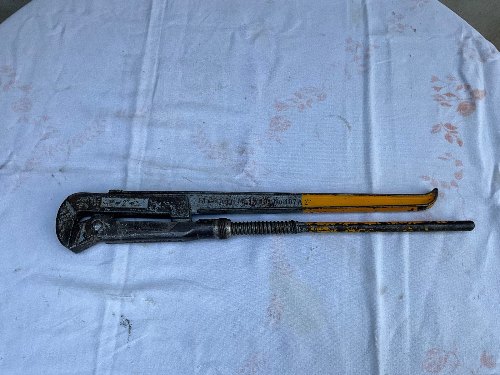 Rheidco-Metabor No. 107A 2" pijptang - Gebruikt, Ophalen of Verzenden, Gebruikt, Tang, Overige merken