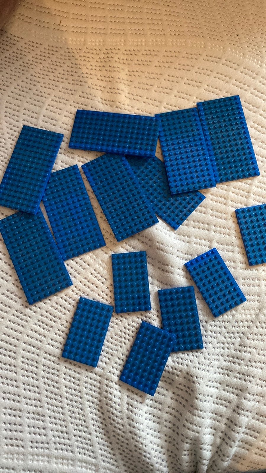 Diverse blauwe plaatjes lego, Ophalen of Verzenden, Gebruikt, Losse stenen, Lego