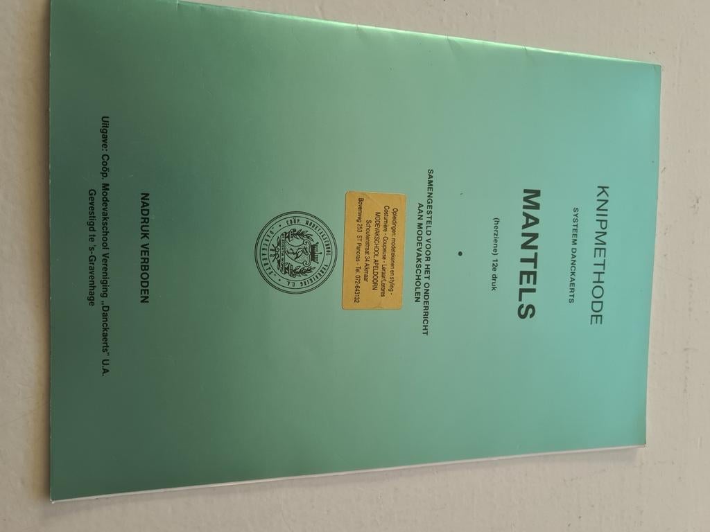 Knipmethode Mantels - Patroonboek voor kleding, Ophalen