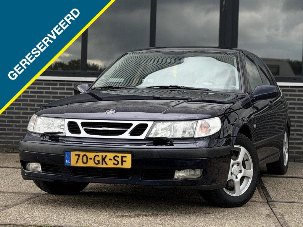 Saab 9-5 2.0t |Airco |Nieuwe APK |CruiseC |NAP |Turbo, Auto's, Metallic lak, 150 pk, Blauw, Bedrijf