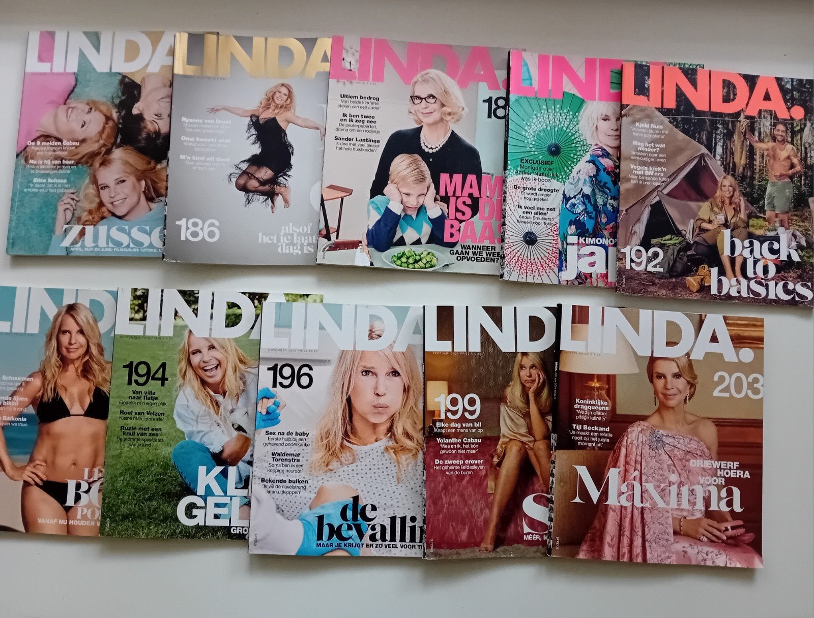 10x Linda tijdschriften - Diverse edities, Ophalen of Verzenden, Gelezen, Glossy