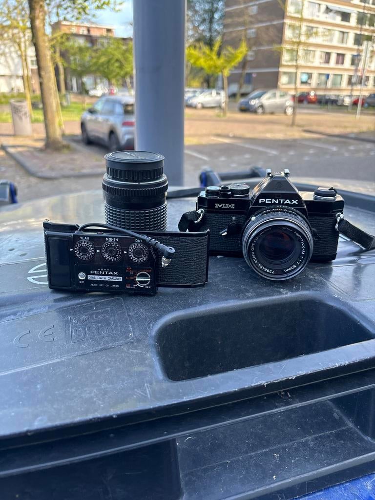 Pentax MX analoge camera met lens en Dial Data, Audio, Tv en Foto, Fotocamera's Analoog, B, Gebruikt, Spiegelreflex, Ophalen of Verzenden