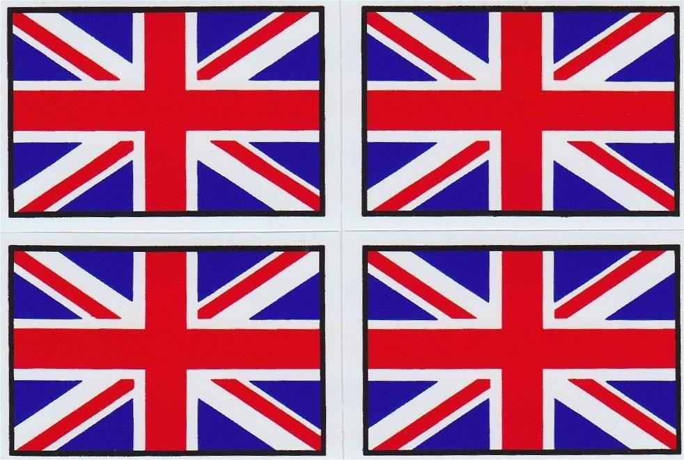 Union Jack [Engelse vlag] stickervel #3, Motoren, Accessoires | Stickers, Ophalen of Verzenden