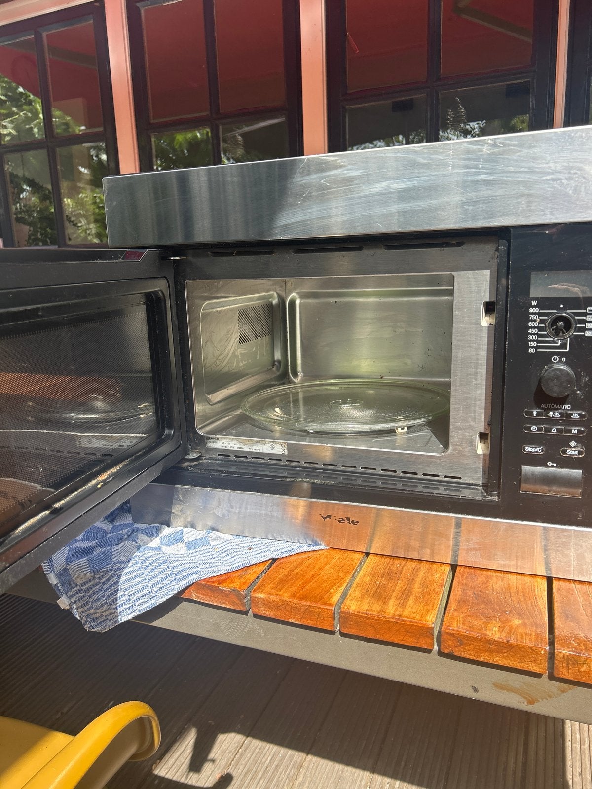 Miele Combimagnetron - Zwart/RVS - Gebruikt, Ophalen, Combimagnetron, Gebruikt, 60 cm of meer