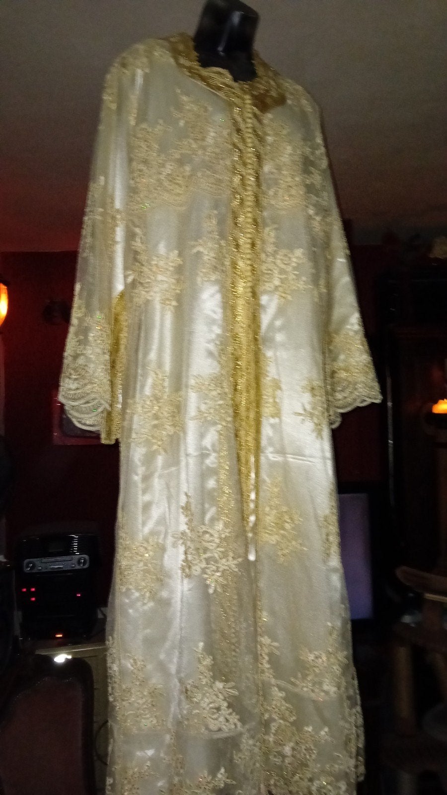 prachtige caftan ,Marokkaanse takchita. ., Meerkleurig, Maat 42/44 (L), Ophalen of Verzenden, Onder de knie