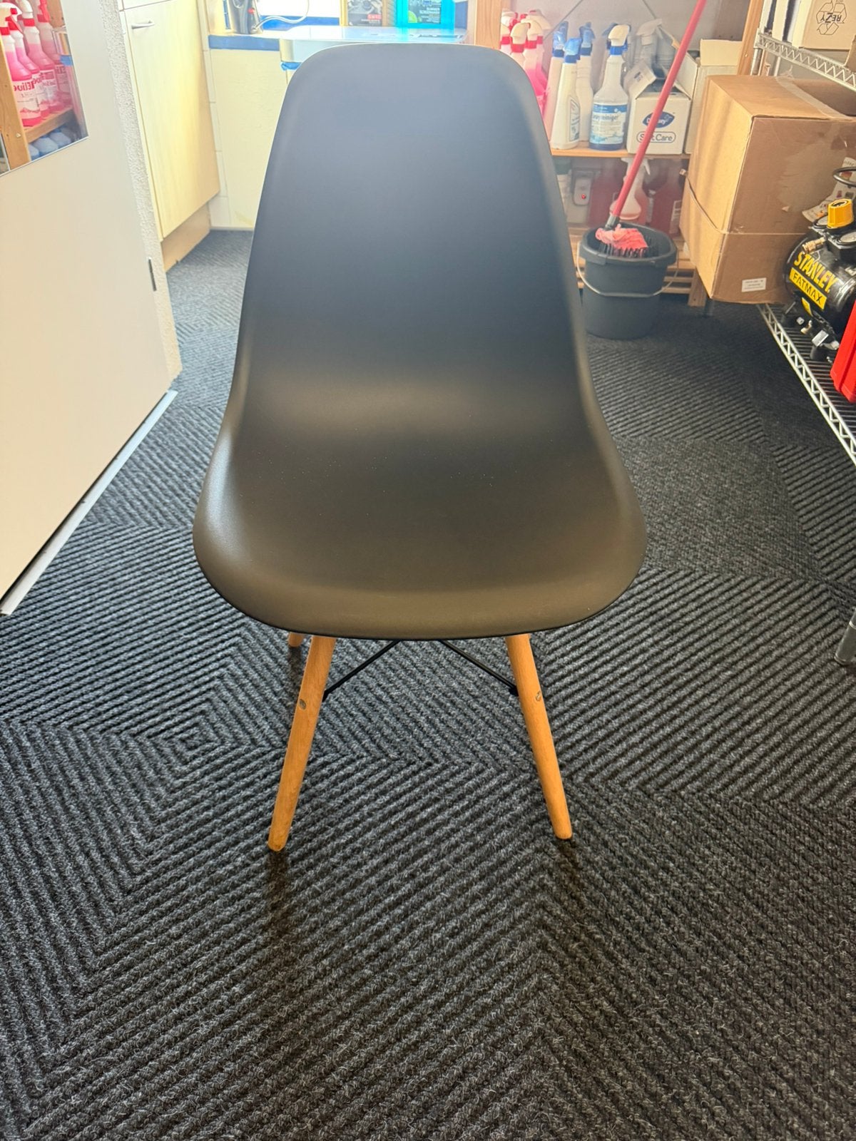 Eetkamerstoelen/kantine stoelen, Ophalen, Kunststof, Drie, Zwart