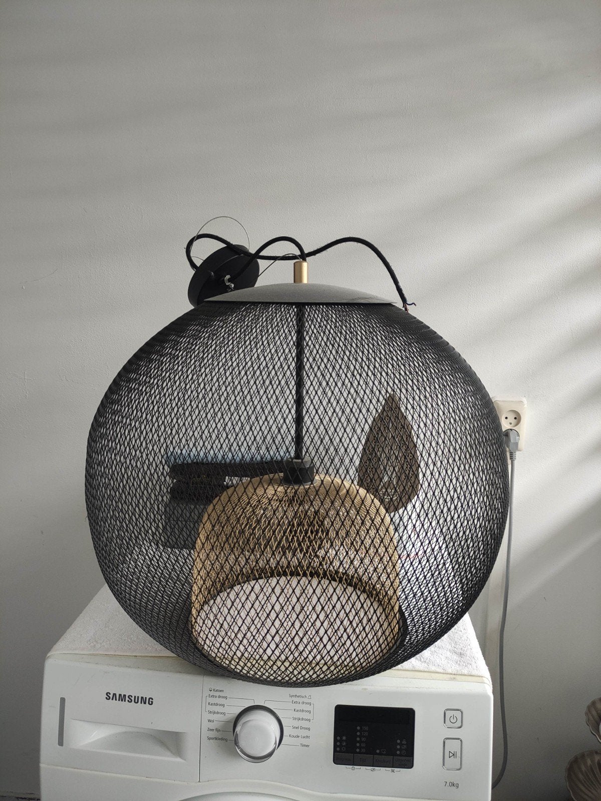Coco Maison Marco hanglamp - Zwart/Goud, Ophalen, Modern, Industrieel, E27 (groot), Zo goed als nieuw