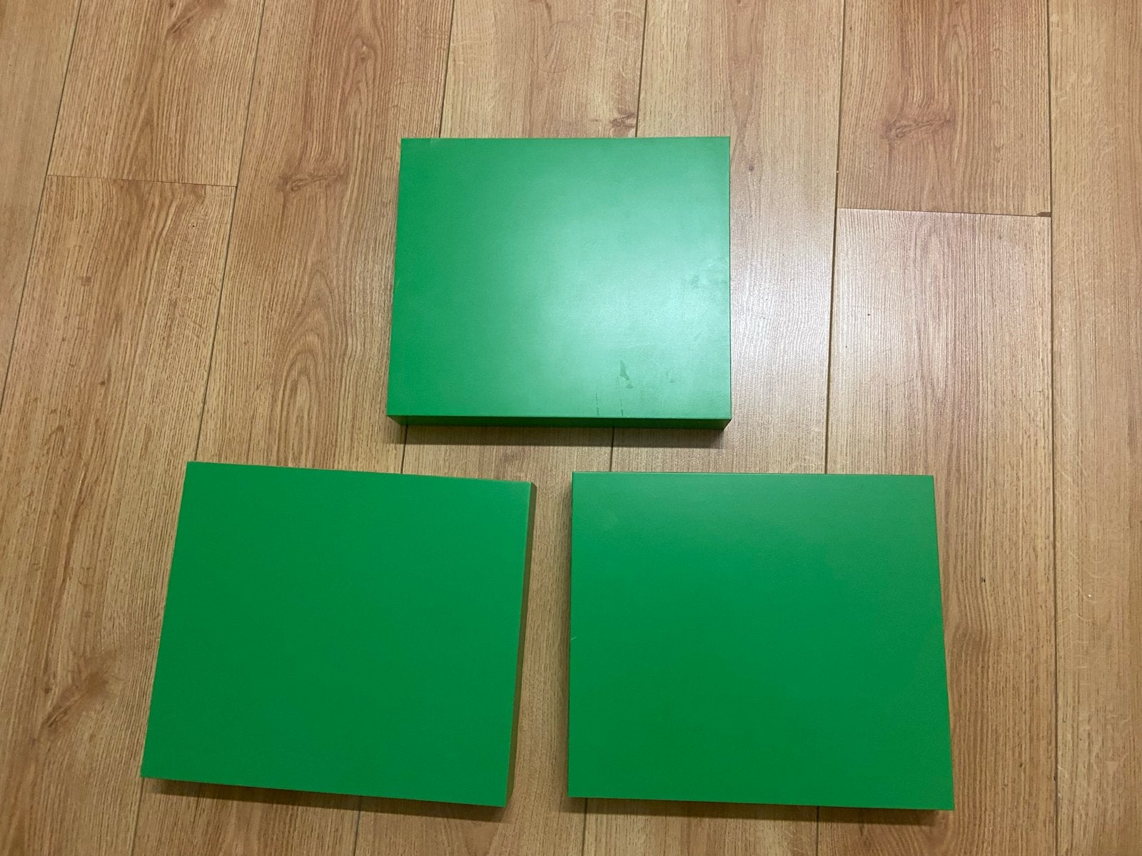 3x IKEA LACK zwevende wandplank groen, Ophalen of Verzenden, Zo goed als nieuw