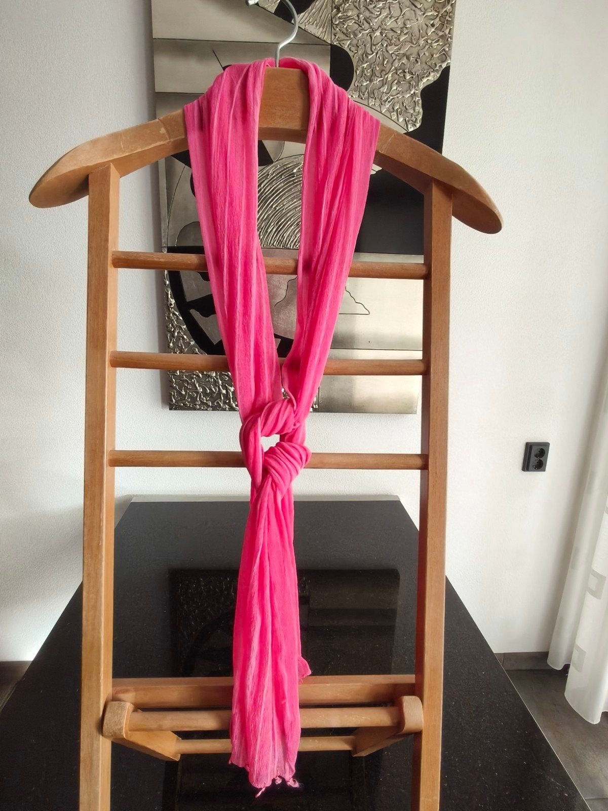 Leuke roze sjaal, Ophalen of Verzenden, Zo goed als nieuw, Sjaal