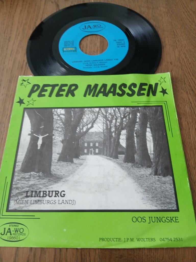 VINYL SINGLE   PETER MAASSEN 1986, Cd's en Dvd's, Ophalen of Verzenden, Zo goed als nieuw, Overige formaten, Levenslied of Smartlap