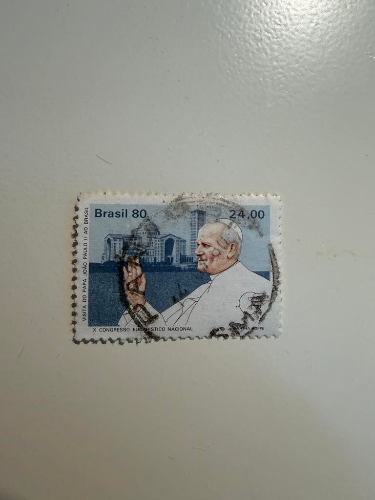 Postzegel Paus Johannes Paulus II, Ophalen of Verzenden, Gestempeld