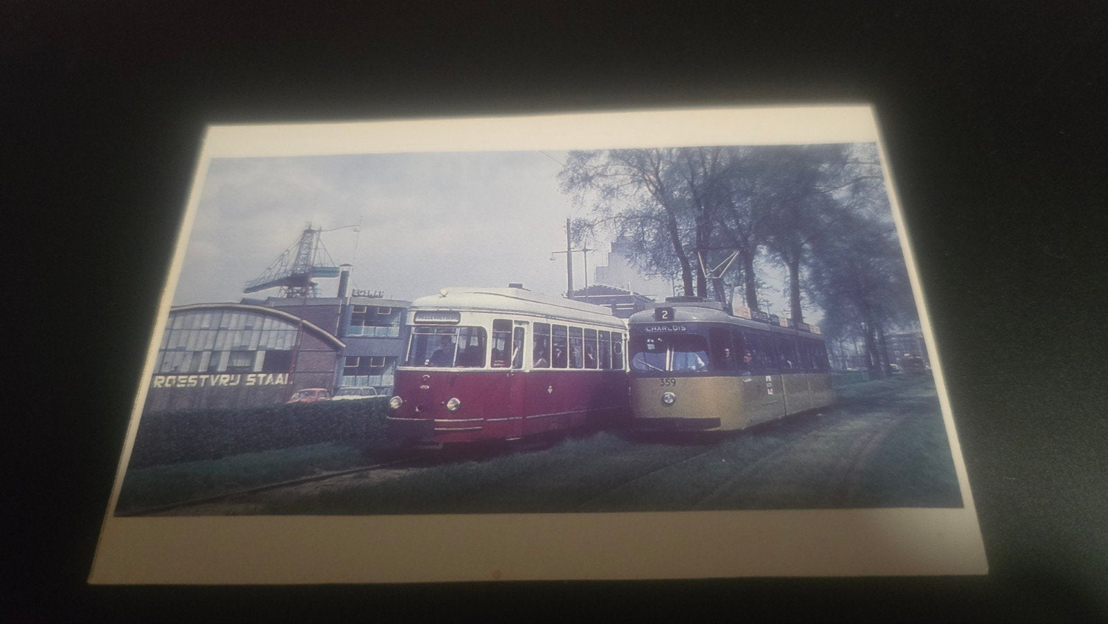 Afbeelding Laatste moderne diesel tram RTM Rotterdam, Verzamelen, Ophalen of Verzenden, Tram, Kaart of Prent