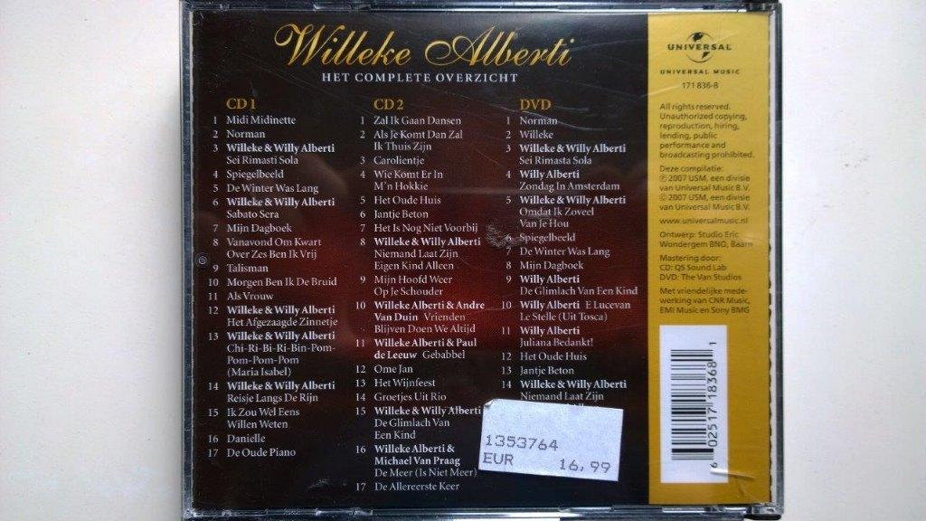 Willeke Alberti - Het Complete Overzicht, Ophalen of Verzenden, Zo goed als nieuw, Pop
