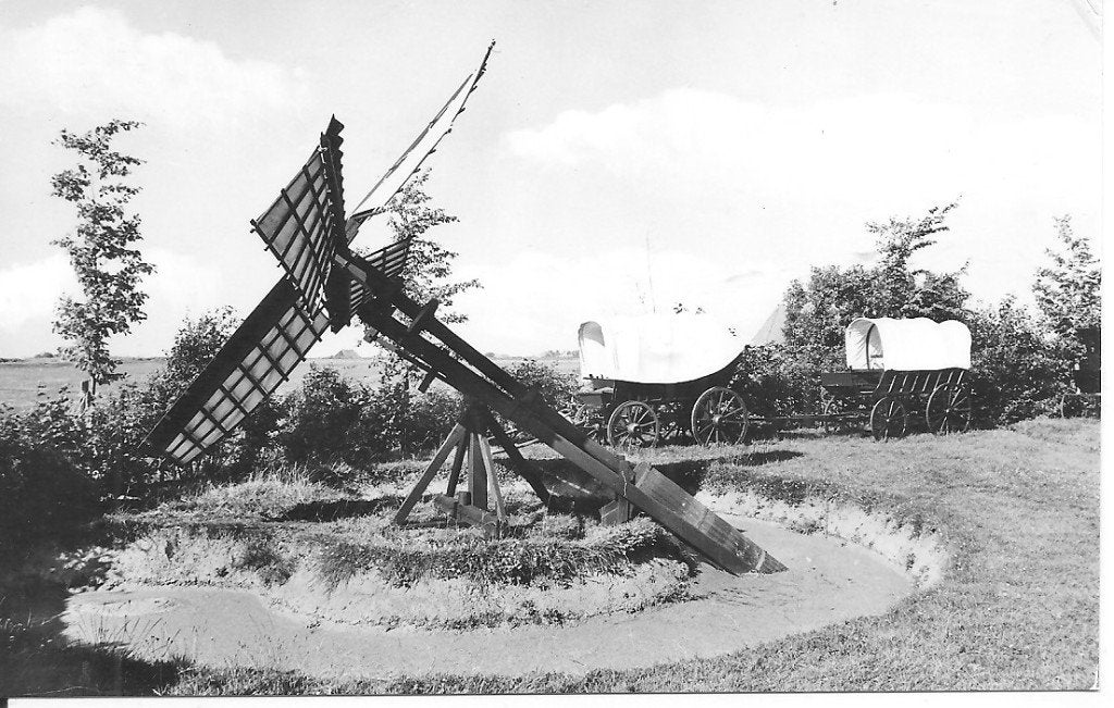 Ansichtkaart Allingawier bij museumboerderij, Ophalen of Verzenden, 1960 tot 1980, Ongelopen, Friesland