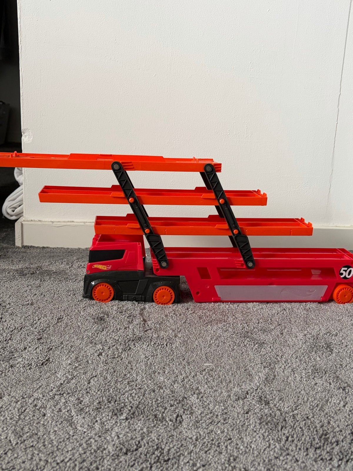 Hotwheels trailer truck, Ophalen of Verzenden, Gebruikt