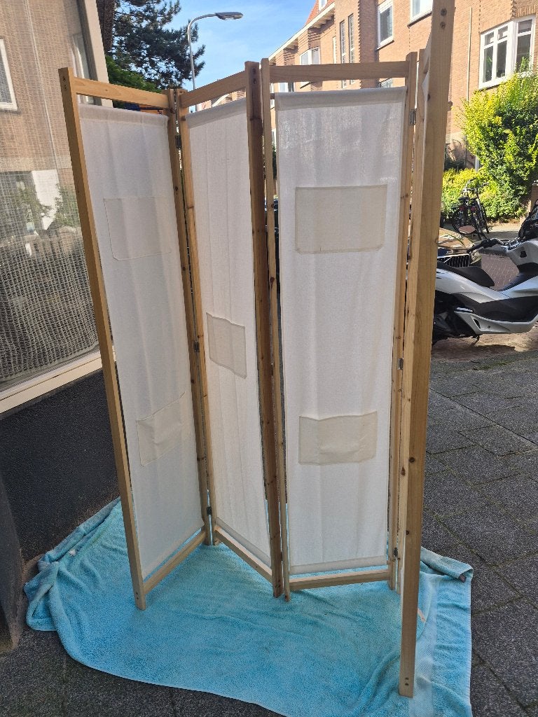 kamerscherm - 4-delig - 172 x 160 cm - voor privacy, bamboe, Huis en Inrichting, Ophalen, Zo goed als nieuw