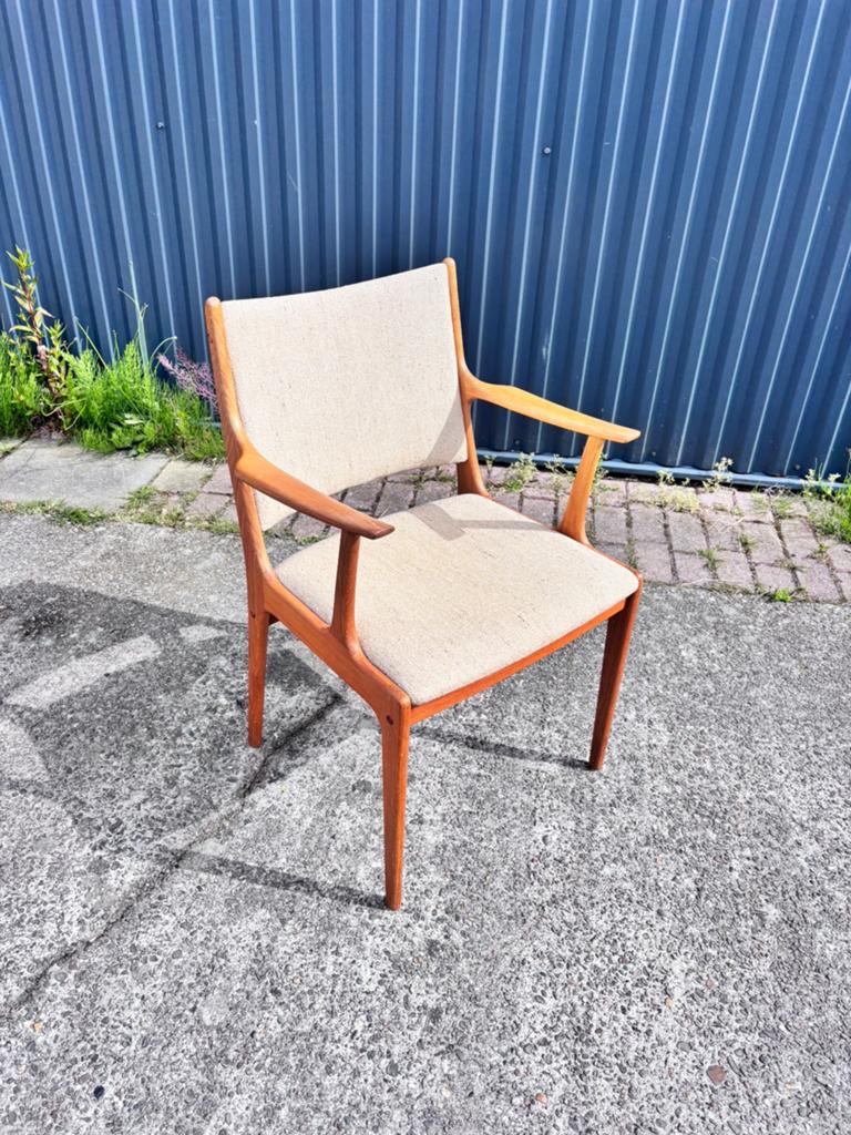 Vintage deense stoel teak design, Antiek en Kunst, Antiek | Meubels | Stoelen en Banken, Ophalen