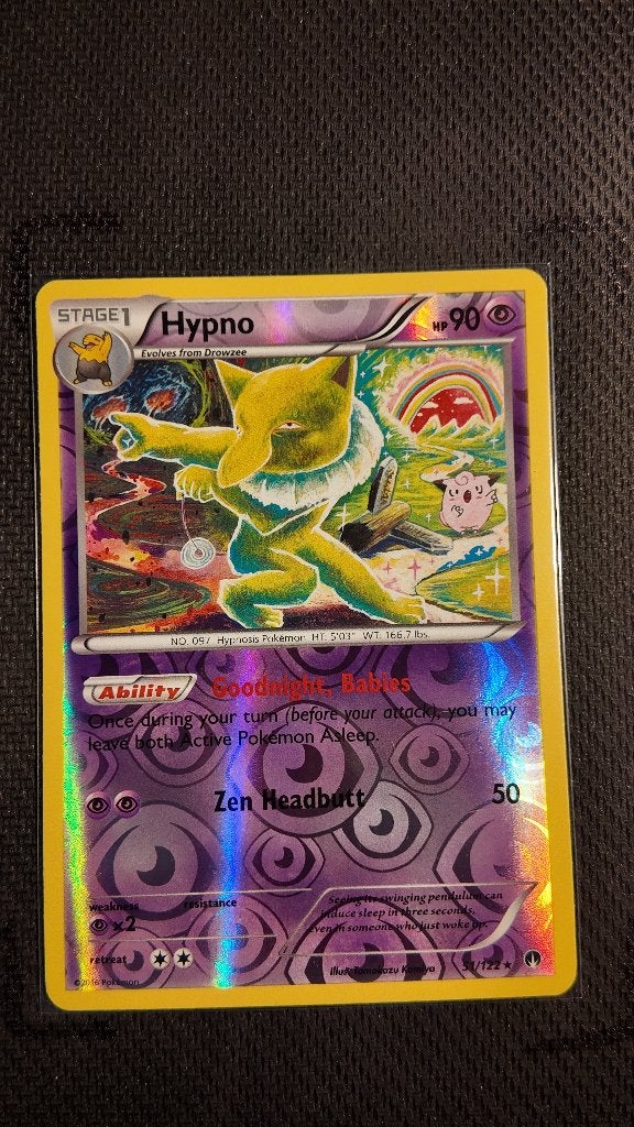 Hypno 51 BREAKpoint | Pokemon kaart, Ophalen, Losse kaart, Foil
