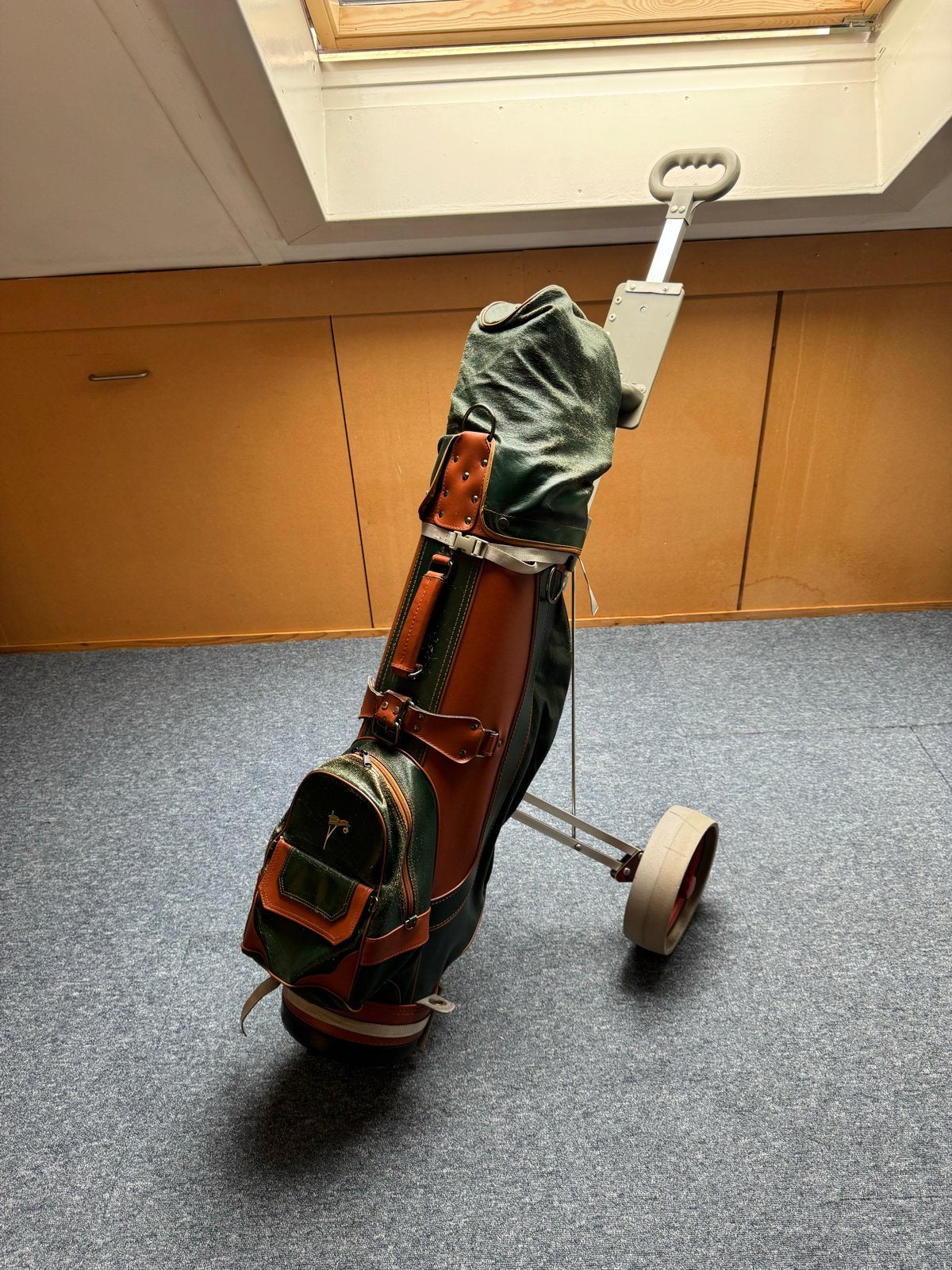 Golfset met Tas en Trolley - John Burns Continental, Ophalen of Verzenden, Gebruikt, Set, Overige merken