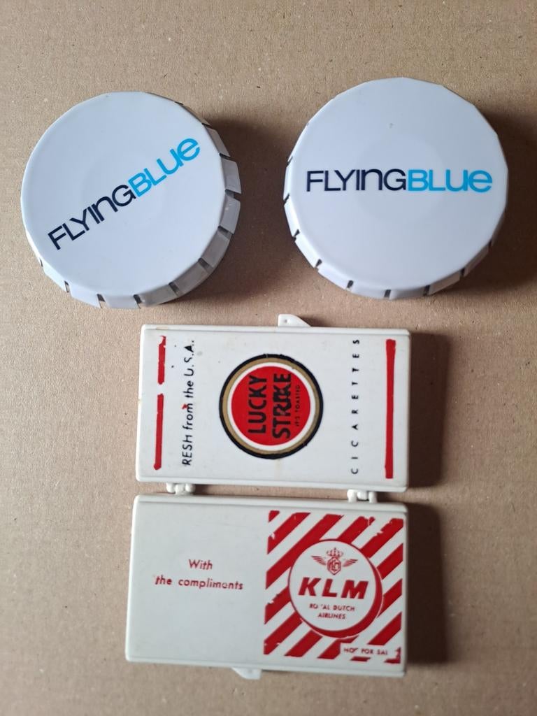 Vintage KLM Lucky Strike en Flying Blue items, Ophalen of Verzenden, Gebruikt, Gebruiksvoorwerp